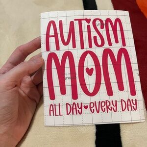 Autism Mom Vinyl Decal ♥️